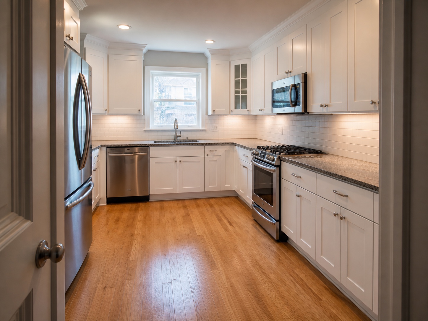 Full kitchen remodel — Shaker cabinets and granite, South Amboy