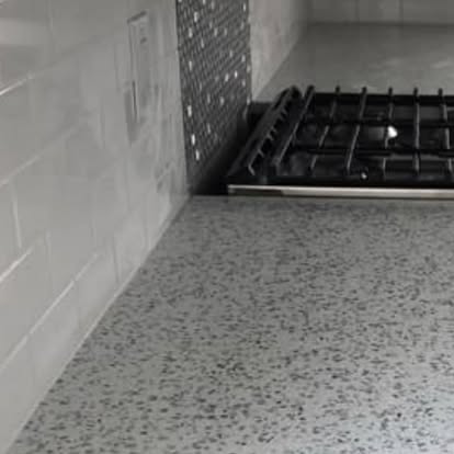 Light kitchen with an accent island — photo 5 of 5, by GT Stone and Cabinets Installation in South Amboy, NJ