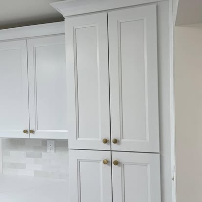 Bright white kitchen under a skylight — photo 7 of 9, by GT Stone and Cabinets Installation in South Amboy, NJ